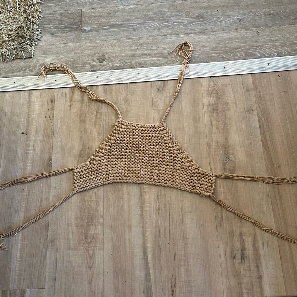 Crocheted halter top